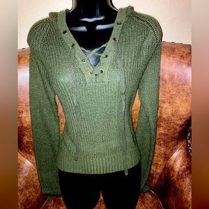 Forest green Drawstring Hoodie